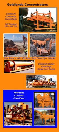 Continuous Gold Separator and Processing Plants