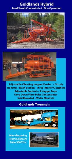 Hybrid Gold Wash Plant Trommel Concentrator